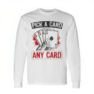 Camiseta de manga larga Pick A Card Any Card Magic Spell - Product Image 2
