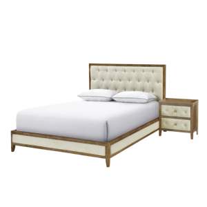 Muebles de dormitorio modernos DB, mesita de noche con acabado de nogal con hermosos cajones diseñados para uso en apartamentos o salas de estar - Product Image 5