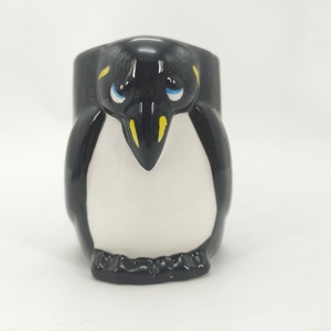 Taza de cerámica de dibujos animados de pingüino lindo, regalos personalizados para niños, <span class=keywords><strong>tazas</strong></span> de cerámica al por mayor <span class=keywords><strong>baratas</strong></span> - Product Image 2