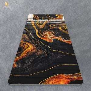 กระเบื้องพอร์ซเลนลายหินอ่อนสีดำทองหรูหรา ขนาด 1200x2400 มม. ผิวมันเงาขัดเงา สำหรับผนังและพื้นห้องน้ำโรงแรม - Product Image 1