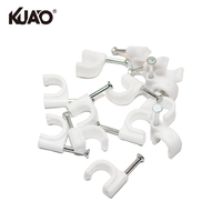 Attaches de câbles faciles à utiliser, clips de gestion de câbles durables, clips de rangement de câbles DIY, supports de câbles 8 mm 30 pièces