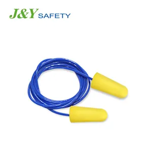 Protección auditiva a prueba de ruido, tapones para los oídos para dejar de roncar, con cordón de PVC