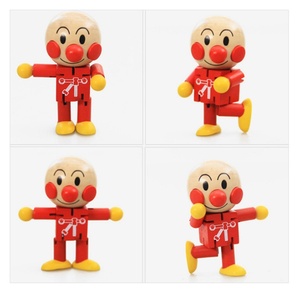 ตุ๊กตาไม้เสริมพัฒนาการเด็ก ตุ๊กตาข้อต่อแบบประกอบได้ ตุ๊กตาการ์ตูนอเนกประสงค์ รูปอนปังแมน ขนาด 9x4 ซม. สำหรับเด็กทารกและเด็กเล็ก - Product Image 3