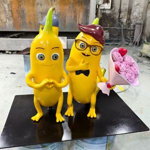 테마 파크 장식을위한 귀엽고 생생한 스타일 만화 캐릭터 동상 FRP 조각 - Product Image 3