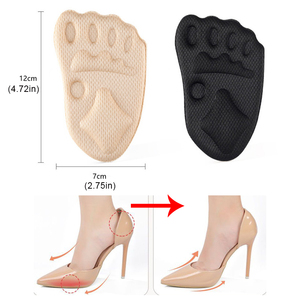 Coussinets d'avant-pied pour femmes à talons hauts, demi-semelles pour chaussures, soulagement de la douleur de la fasciite plantaire, soin confortable des pieds, coussinets de massage pour les orteils - Product Image 5