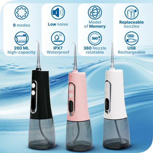 Cordless Electric <b>USB</b> Rechargeable Plastic Portable Outdoor & RV Use Dental Water Flosser 5 Working Modes - Product Image 6