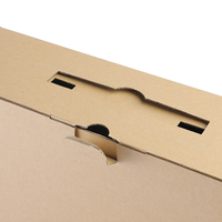Emballage pliable en carton ondulé écologique, mallette rigide en carton, valise en papier carton, valise lourde en carton, boîtes en carton avec poignée