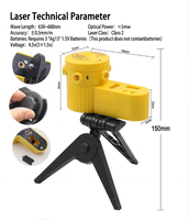 Livella Laser Rotante con Treppiede, Strumento di Marcatura Laser per Linee Verticali e Orizzontali, Proiettore Laser per Uso Domestico