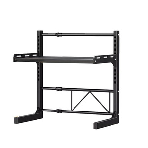 Estante <span class=keywords><strong>para</strong></span> horno microondas al por mayor soporte extensible encimera cocina Almacenamiento de cubiertos estante de acero al carbono encimera estantes <span class=keywords><strong>para</strong></span> especias - Product Image 1