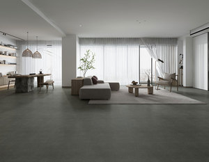 Carreaux de céramique modernes pour salon 60x60, carreaux de sol en porcelaine gris foncé antidérapants 600x600 pour chambre à coucher - Product Image 4