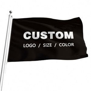 Wholesale Premium Fabric Good Quality Best Price Black Custom Flags <b>Banners</b> - Product Image 5