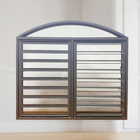 Store banne moderne réglable en aluminium et verre trempé, étanche, insonorisé, facile à nettoyer, pour salle de bain et hôtel