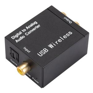 Convertidor Amplificador DAC USB con Conversor de <span class=keywords><strong>Audio</strong></span> <span class=keywords><strong>Digital</strong></span> a Analógico, Señal de Fibra Óptica Toslink Coaxial a <span class=keywords><strong>Audio</strong></span> RCA R/L - Product Image 3