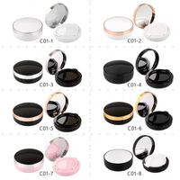 15g Wadah BB Cushion Kosmetik Bahan Daur Ulang Kustom Hitam Putih Emas Mewah Cangkang Foundation Udara Sengmi Plastik PP