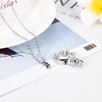 Belle éléphant collier commémoratif bijoux SUS 304 acier inoxydable crémation cendres souvenir urne pendentif collier urne funéraire urne