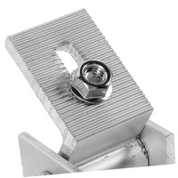 Corigy Lot de 4 supports de montage PV anodisés Ensemble de 4 supports de montage pour panneaux solaires réglables sur le toit pour panneaux solaires