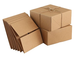Premium Gift Boxes 10 Pack 8 x 8 x 4 Brown Paper Gift Boxes for Christmas Gifts, Bridesmaid Proposal Boxes