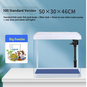 Vente chaude Fish Tank <span class=keywords><strong>Aquarium</strong></span> Plante Transparent En Plastique Fish Tank Décor De Bureau Écologique Petit <span class=keywords><strong>Aquarium</strong></span> Led Verre <span class=keywords><strong>Aquarium</strong></span> - Product Image 2