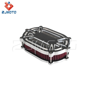 Filtro de Aire para Motocicleta Harley Road King 2008-2016 <span class=keywords><strong>Dyna</strong></span> FXDLS 2017, Diseño de Filtro Masivo, Respiradores Ocultos - Product Image 2