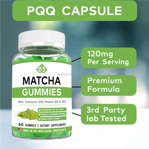 Gomitas de Matcha OEM con Coenzima Q10, Vitamina B3 y B12, 60 Unidades, Suplemento Dietético, Refuerzo Inmunológico para Adultos - Product Image 4