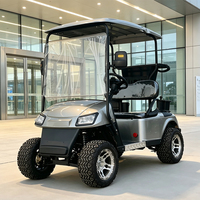 Carrito de Golf Eléctrico de 2 Plazas con Frenos en las 4 Ruedas para Caza Todoterreno, Fabricado en China
