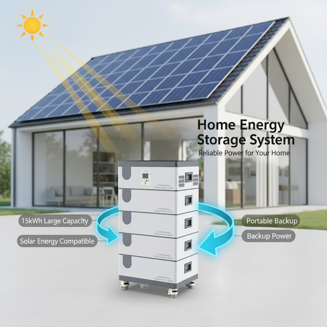 15kWh 51.2v 300ah Portable Energy Storage Battery Rolling Lithium Power Station for Home Backup Solar Generator