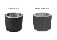 Brasero sans fumée de 19 pouces en acier inoxydable, foyer extérieur avec barbecue pour le camping