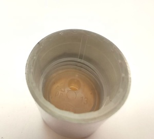 Shiny Silver Aluminum <strong>24mm</strong> &amp; 28mm Disc Top Bottle Cap Metal Shampoo Press Down <strong>Spout</strong> for Packaging Lids &amp; Closures - Product Image 3
