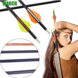 Arc et flèche chasse tir à l'arc en carbone tête <span class=keywords><strong>de</strong></span> pêche arbalète 4.2mm 32 pouces pandus dinde plume nock accessoires à vendre - Product Image 6