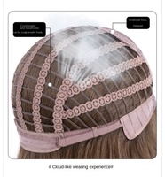 Pelucas Cortas de Lobo en Capas Gris Ceniza al por Mayor para Mujer con Flequillo Texturizado, Gorros de Peluca Transpirables y Antienredos