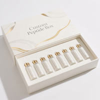 Boîtes rigides personnalisées pour l'emballage de peptides, boîte cadeau haut de gamme, impression en bronze pour les compléments de peptides de collagène (usage médical)