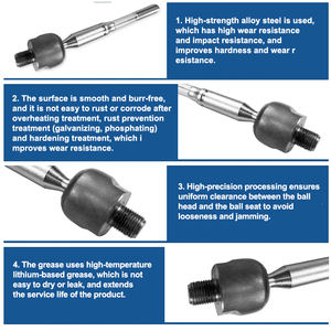 نهاية الرف  توجيه TNG 45503-09340 لسيارة تويوتا هايلكس KUN25 GGN25 فورتشنر - Product Image 5