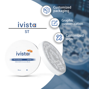 IVISTA 1200MPa Densité ≥6.0g/cm³ Résistance à la flexion Haute Qualité ST Matériau <span class=keywords><strong>dentaire</strong></span> en <span class=keywords><strong>zircone</strong></span> blanc pour couronnes et implants Chine - Product Image 2