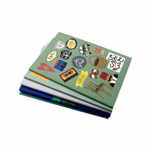 Cahiers économiques reliés par des cordes avec un design personnalisé, 24 feuilles, se plient à plat pour le journal de bureau et les notes scolaires - Product Image 1