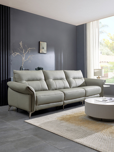 Canapé électrique inclinable moderne 3 places en cuir, extensible, pour salon ou hôtel - Product Image 5