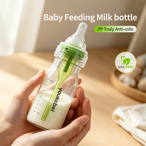 Bouteilles de lait pour bébé sans BPA avec logo personnalisé OEM, 120/250 ml, biberons en PP anti-coliques pour <span class=keywords><strong>nouveau</strong></span>-nés de 0 à 6 mois - Product Image 2