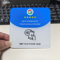 Carte NFC NTAG215 en PVC, autocollant de table en acrylique, étiquette murale pour contrôle d'accès dans les hôpitaux et les cinémas