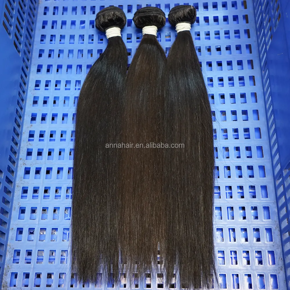Cabelo humano mais vendido cabelo indiano da virgem raw, 100% lista natural do preço, importar remy indiano um donador cutícula alinhado cabelo 1 peça