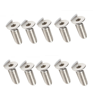 Visserie pour meubles Yizixinyou, boulon M6 en acier inoxydable, tête plate, six pans creux, classe 8.8, DIN, utilisation métallique - Product Image 2