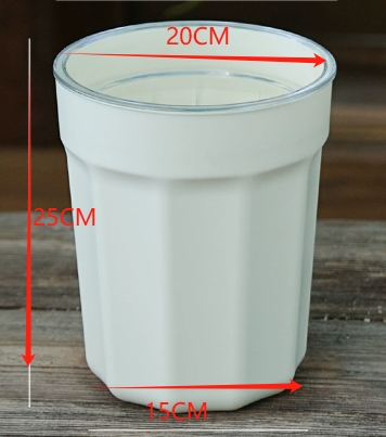 20#[ivory white + transparent inner basin]