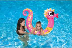 ห่วงยางเป่าลมรูปม้าน้ำ PVC สำหรับเด็ก สีสันสดใส สำหรับงานปาร์ตี้ริมสระ - Product Image 6