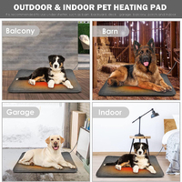 Coussin chauffant imperméable pour chien et chat, 11 températures réglables et arrêt automatique 24h/24, grand tapis chauffant pour animaux de compagnie