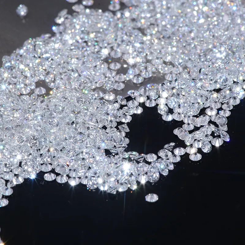 % 100% doğal gevşek elmas taş GH renk SI netlik 2.0-2.1mm yakın gerçek elmas ve CVD HPHT LAB yetiştirilen elmas