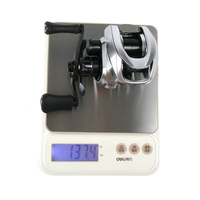 Moulinet de pêche en alliage d'aluminium RL002, rapport de transmission 7.6:1, utilisation à droite, poids 137g, 10+1 roulements, pêche en mer, sur la plage, en eau salée