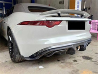 Véritable fibre de carbone C-style pare-chocs avant jupes latérales pare-chocs arrière lèvres diffuseur arrière kit carrosserie pour Jaguar F-type kit carrosserie