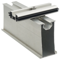 Connecteur de rail Yuens, raccord de rail en aluminium anodisé à installation rapide pour le renforcement des systèmes de montage solaire