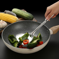Ensemble d'ustensiles de cuisine en acier inoxydable de qualité supérieure, 10 pièces, spatule, louche à soupe, cuillère ajourée, résistant à la chaleur, antiadhésif, écologique