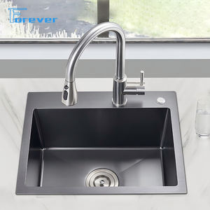 อ่างล้างจานสแตนเลสแบบหนาช่องเดี่ยวขนาดใหญ่24x18x9นิ้วอ่างล้างจานแบบฝังใต้304 - Product Image 2