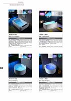 Nouvelle conception de baignoire à remous autoportante en acrylique pour adultes, baignoire hydromassante