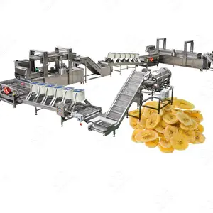 Línea de producción automática a precio de fábrica, Chips de plátano de manzana, máquinas de Chips de plátano